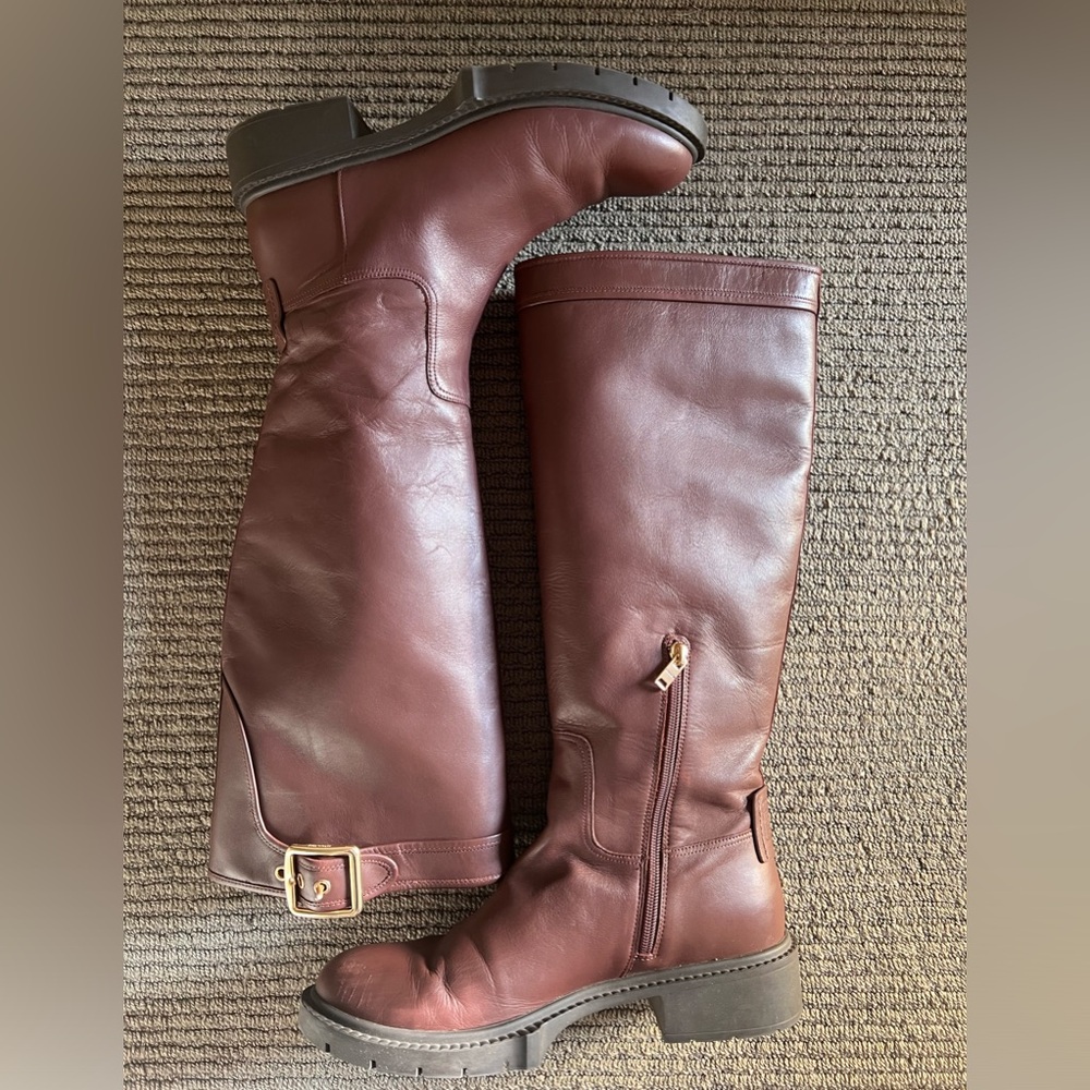 Coach Leigh Tall Leather Boot - Picture 4 of 10